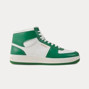 SANDRO Leather High-Top Sneakers, Size EU 41 to 45 (Size 8.5 to 12.5)